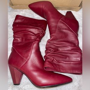 Anne Klein Red Booties